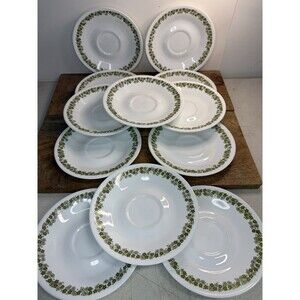 Corelle Crazy Daisy Spring Blossom 6.25” Saucers - Set Of 12 Vintage